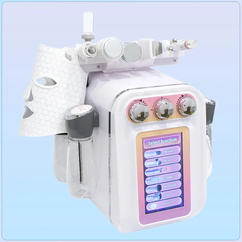 

Профессиональный аппарат для аквапилинга 7 в 1: глубокое очищение, лифтинг лица, скрабер для кожи, аква-пилинг, салонный косметологический аппарат