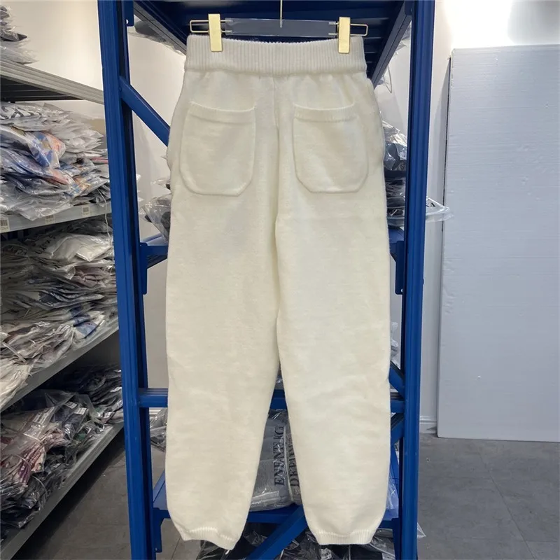 Celana Panjang Kasual Pria Musim Gugur Bernapas Warna Solid Celana Panjang Tali Serut Celana Olahraga CB Pria Streetwear