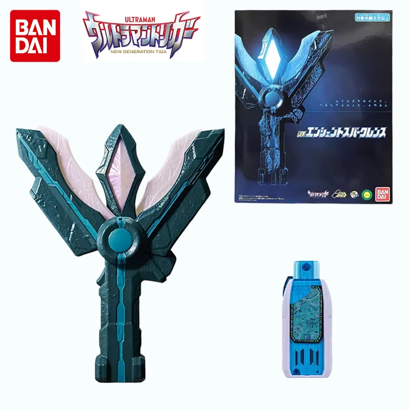 

Bandai Genuine PB DX Ultraman Trigger Ancient Bronze GUTS Sparklence Transformation Device Toy Gift for Kids Boys Desk Decor