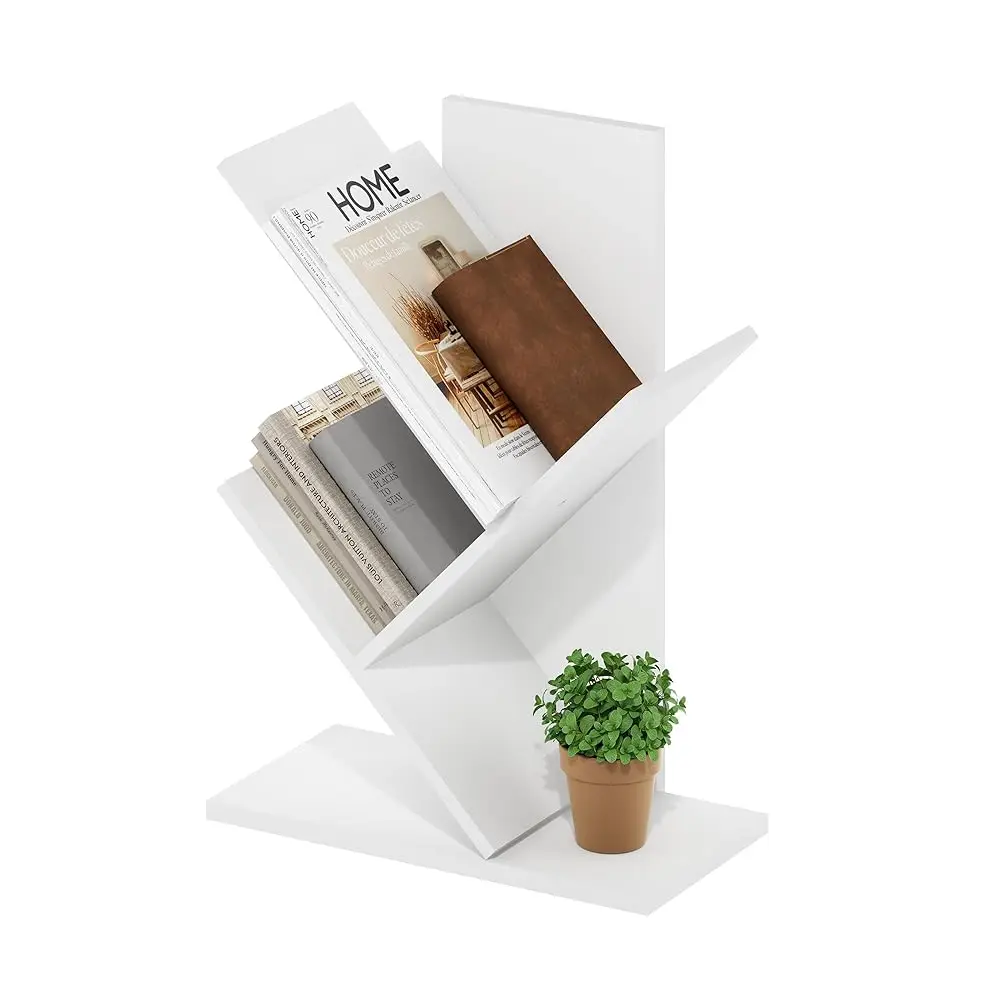 

Tree Bookshelf 3-Tier Floor Standing Tree Bookcase, White