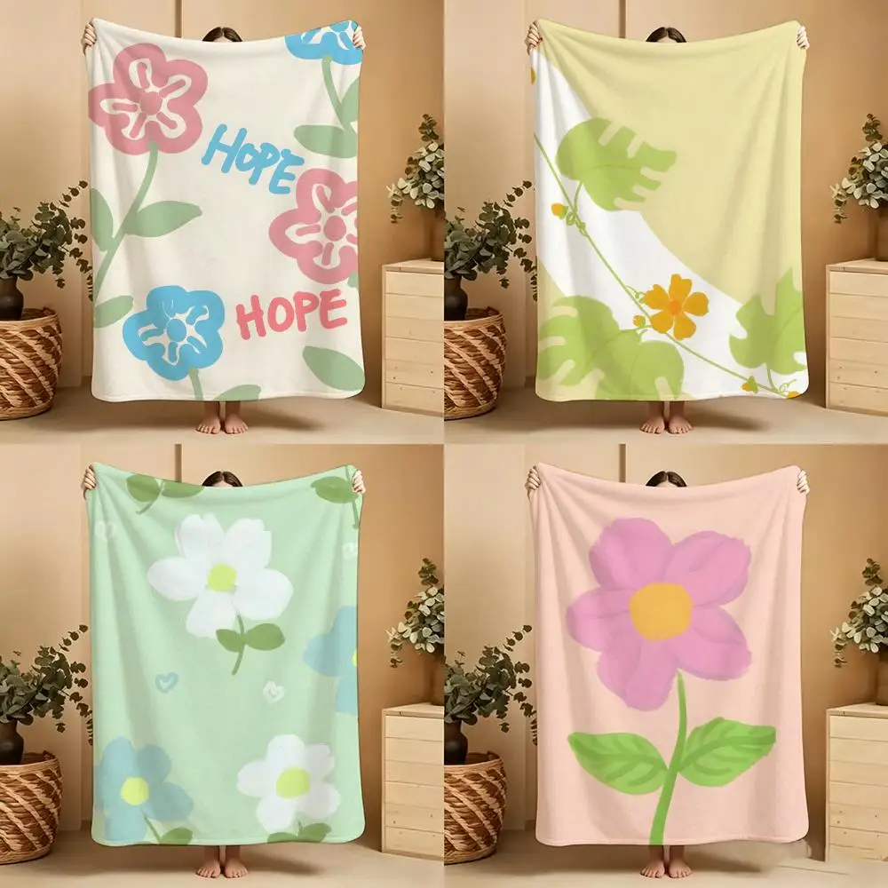Surrounding area Daisy Throw Soft Warm Throw Blanket for Bedroom Living Room Bed Travel Camping Picnic Gift