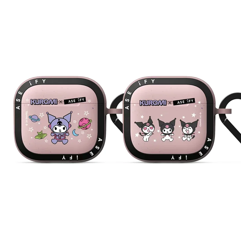 

Защитная пленка для наушников Sanrio Family Kuromi AirPods Pro2, второе поколение, подходит для AirPods3, матовая защита от падения, мягкий подарок