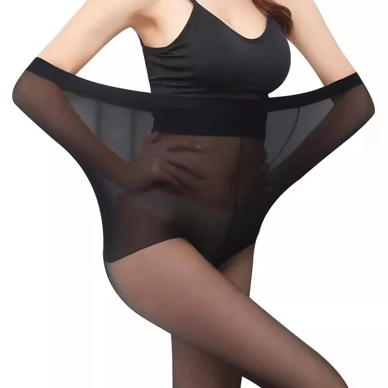 100KG Plus Size High Stretchy Summer Hosiery Silky Touch Anti-hook Tights Street Style Women Transparent Invisible Stockings
