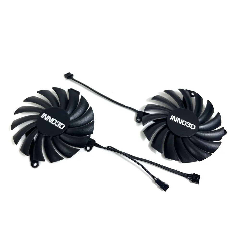 2 PÇS/SET CF-12910S 4PIN 0.35A RTX 3050、3060TI Twin x2 GPU VENTILADOR, Para INNO3D RTX 3050、3060Ti 、3070 Twin x2 Oc ventilador de resfriamento de placa de vídeo