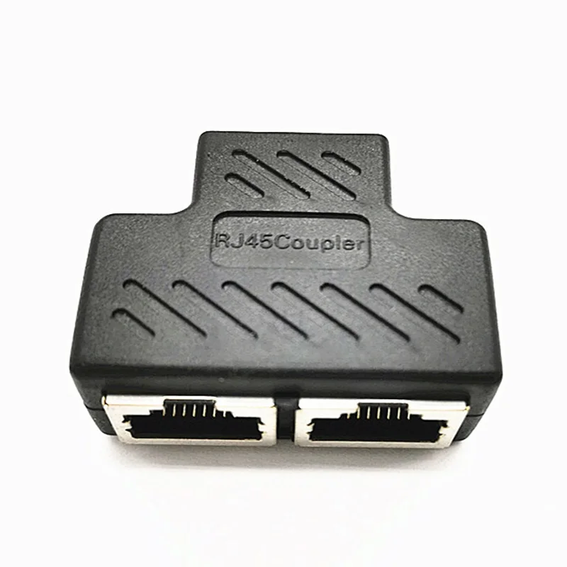 

RJ45 Splitter Adapter 8P8C connector network distributor Ethernet 1-on-2 expander plug Cable RJ45 1 to 2 Network Connector