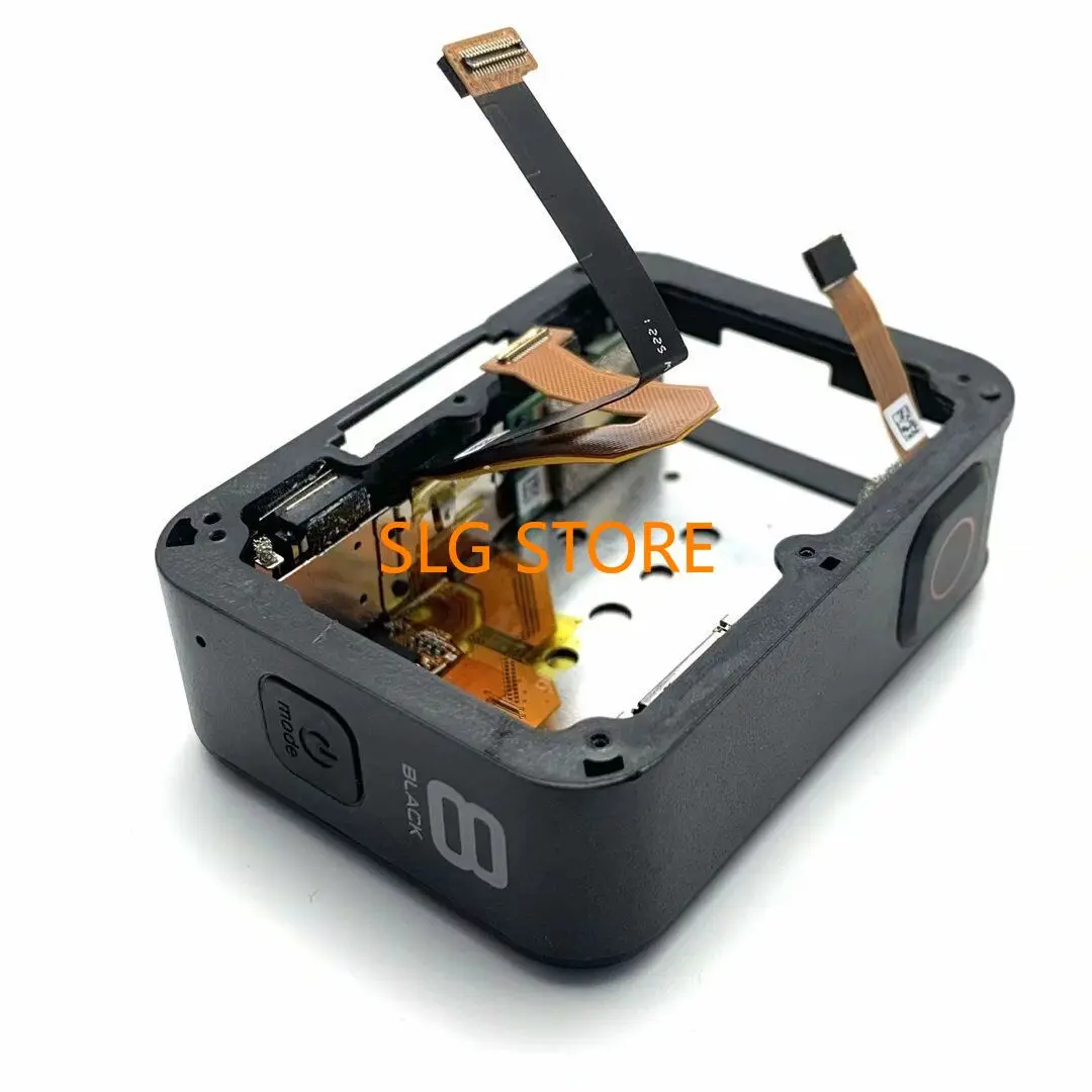 100% ต้นฉบับสำหรับ GoPro Hero8 HERO 8กล้องแอ็กชันสีดำเคสด้านหลังตู้ประกอบกับส่วนอะไหล่หน้าจอสัมผัส LCD