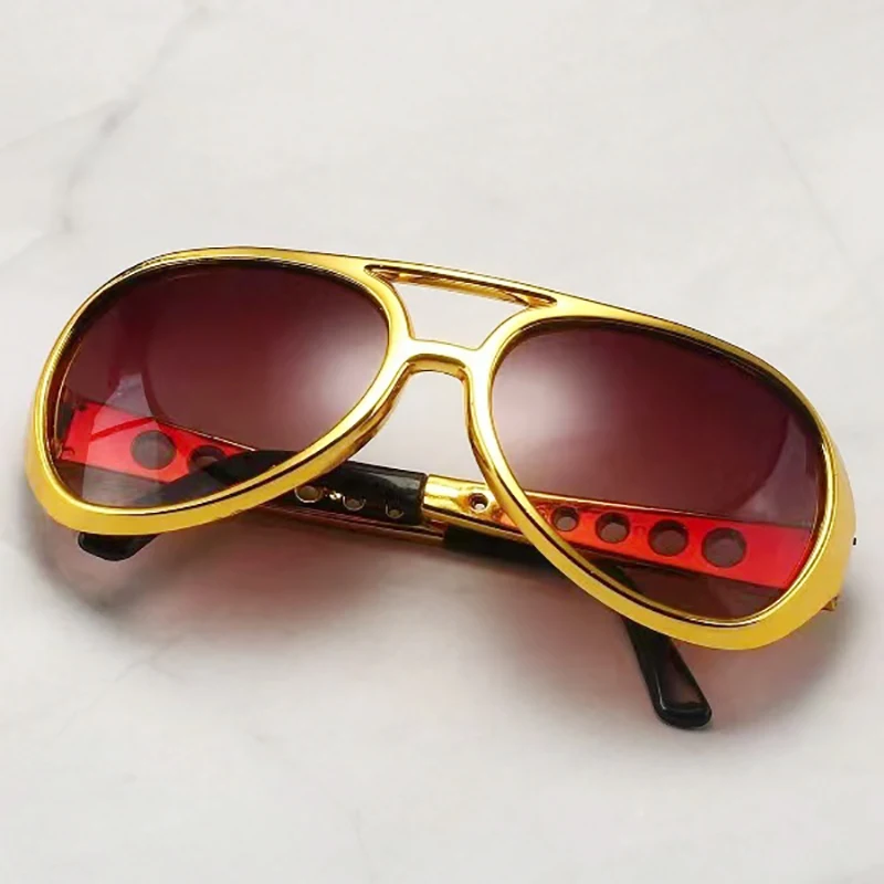 High-Quality New Round Sunglasses Fashion Men Hip Hop Glasses Golden Sunglasses Women Double Beam Eyewear Vintage Sun Glasses