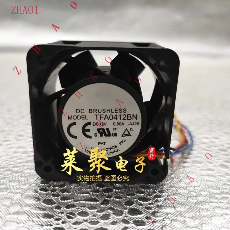 Z   for  DELTA TFA0412BN 4028 DC12V 0.6A 4CM 4-Wire High Airflow Cooling Fan