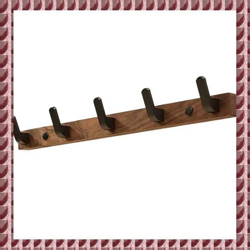 

A95G Wooden Bathroom Towel Hook Clothes Hook Behind Living Room Door Simple Storage Hook Save Space