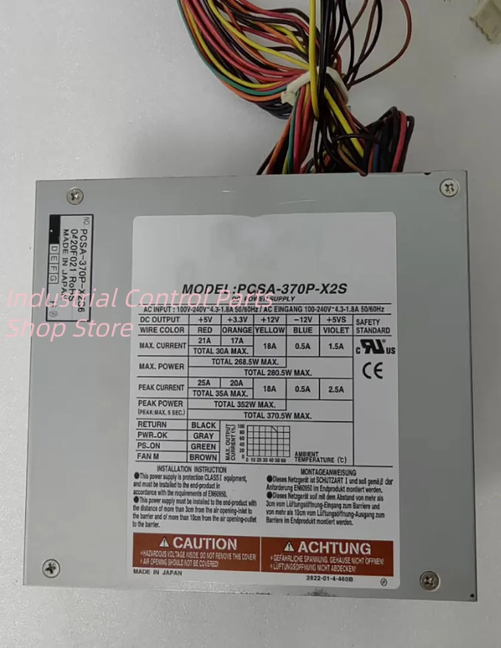 

Промышленный блок питания для компьютеров PCSA-370P-X2S