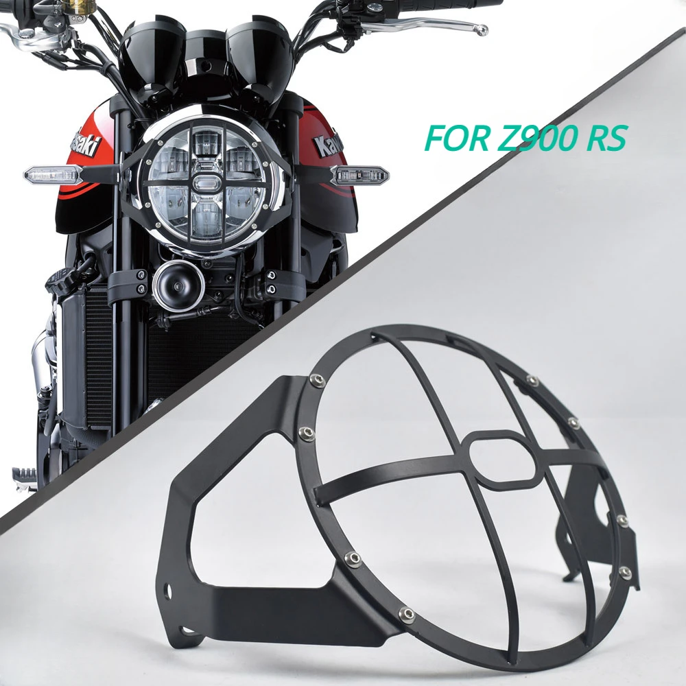 

Motorcycle Headlight Cover For Kawasaki Z900RS Headlamp Stainless Steel Protective Housing