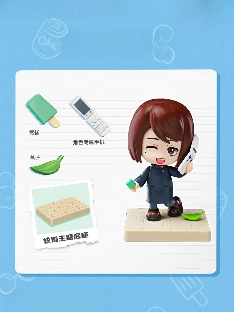 Jujutsu Kaisen Anime Figure Kawaii Satoru Gojo Itadori Yuji Fushiguro Megumi Kugisaki Assembling Dolls Model Gift Toys