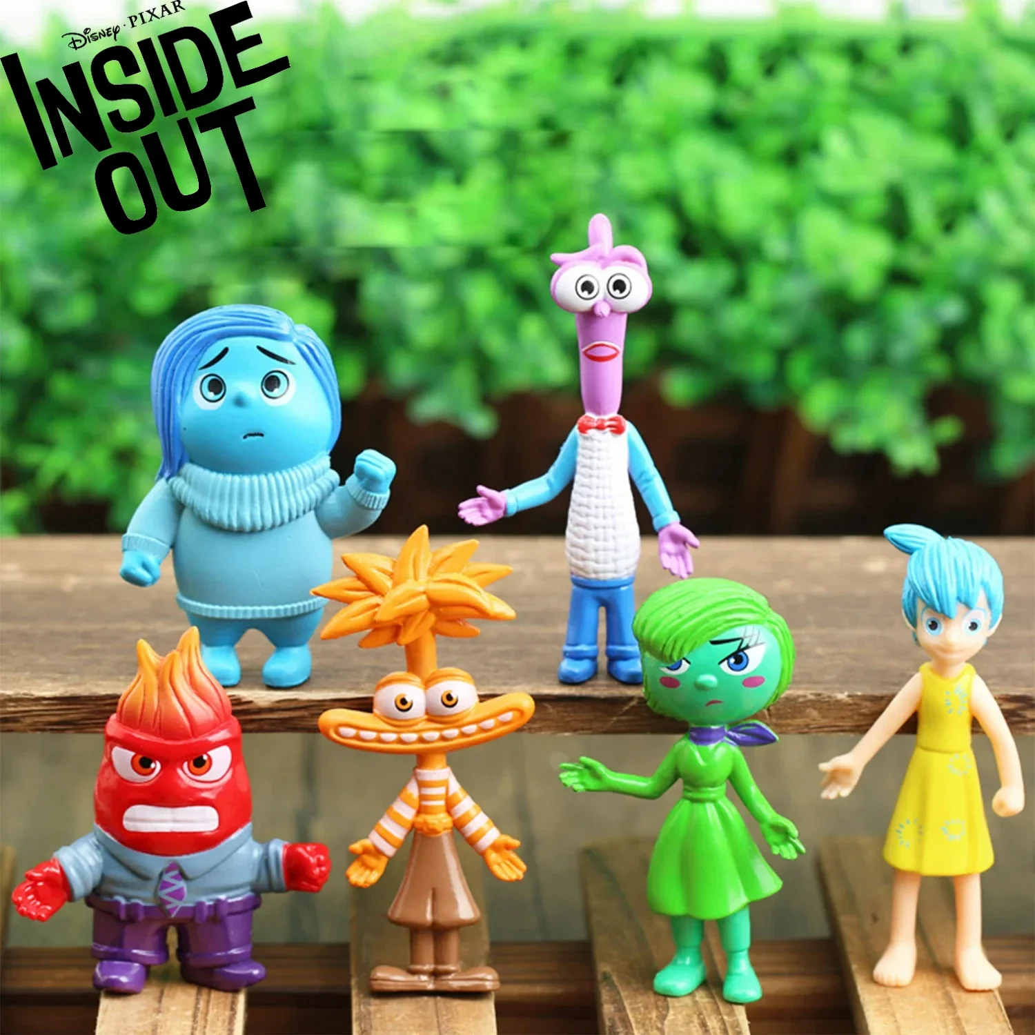 Moldel Anime Movie Peripharrate Action Figure, Inside Out 2 Figures, Kawaii Joy Anxiety Anger, 20ess Gifts for peuvToy, 6Pcs Set