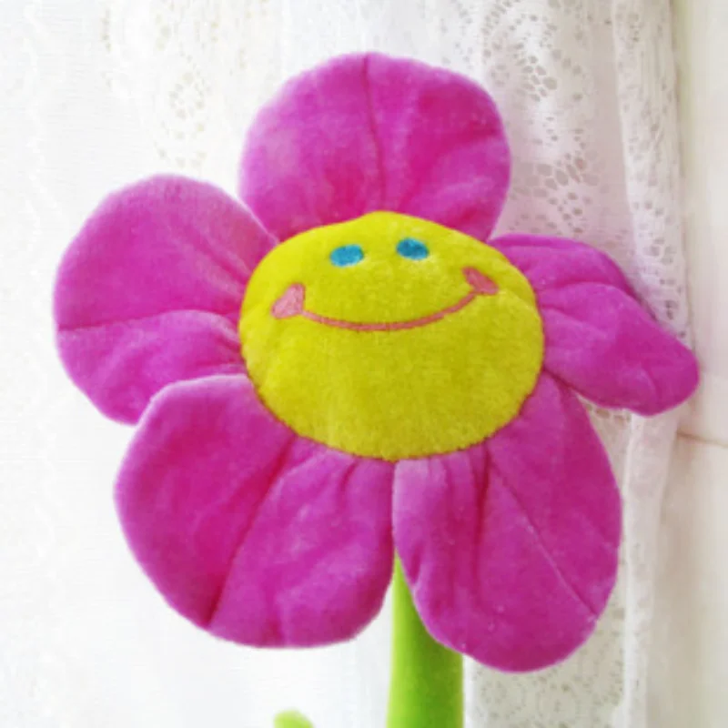 Big Plush Toy Sun Flower Bendable Suffed Toys Smile Face Gift Curtain Buckle Sunflowers Tanabata Wedding Bouquet Gifts 43#