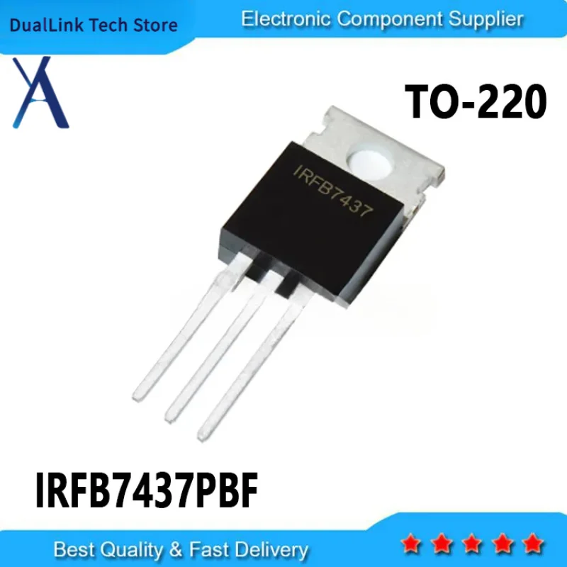 

10PCS New and Original IRFB7437 FB7437 IRFB7437PBF TO-220 195A 40V