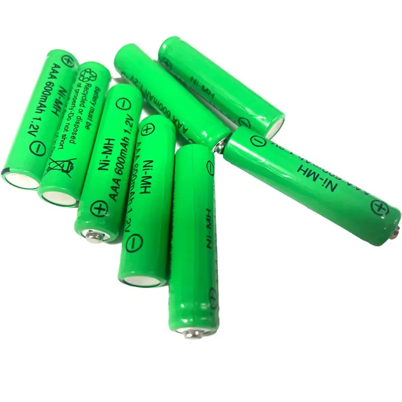 AAA 600mAh 1.2V ni-mh بطارية قابلة للشحن لعبة الحلاقة بطارية مصباح يدوي التحكم عن بعد على مدار الساعة فرشاة الأسنان الكهربائية الماوس #3