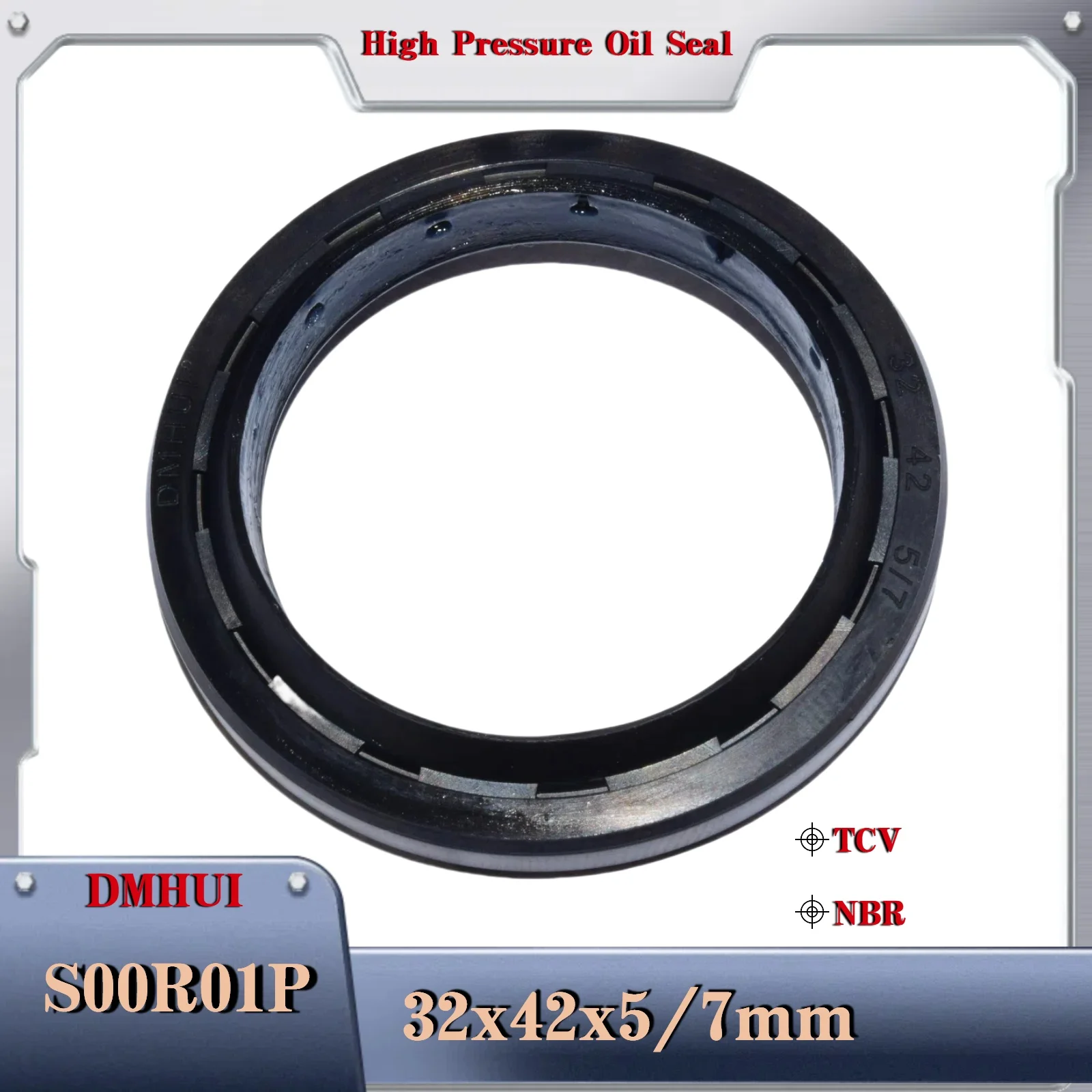 

32-42-5/7 32×42×5/7 High Pressure Oil Seal For SRP/S00R01P Hydraulic Pump Repair Kit Motor Rotary Shaft Seal
