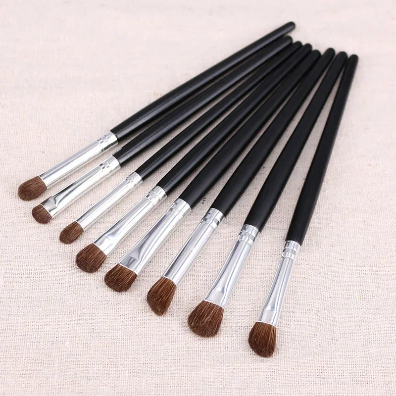 Professional Eyes ชุดแปรงแต่งหน้าธรรมชาติ Hair Eye Shadow Liner Brow Cream Smudge Contour Shading Blending ชุดเครื่องมือแต่งหน้า