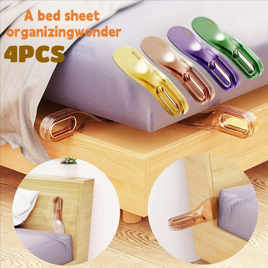 4PCS Bed Lifter Bed Linen Organizer Bed Sheet Tucker Tool Home Mattress Lifter Labor Saving Sheet Change Helper Sturdy Efficient