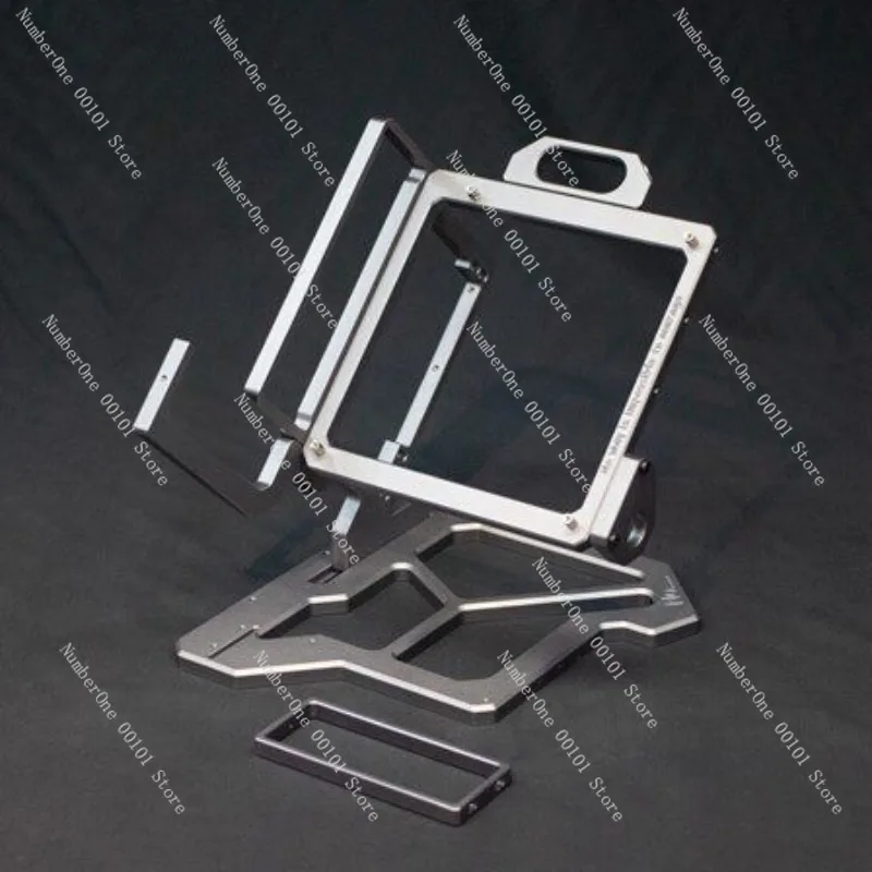 Aluminum Open Frame Mini ITX Case Open Air Test Bench Support ATX/SFX PSU 360mm AIO Water Cooling PC Chassis