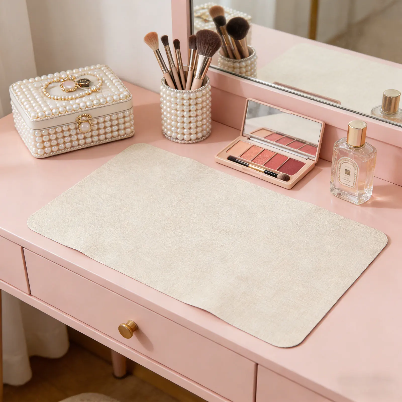 Tapis de table à ongles extra large en PU, résistant aux rayures, imperméable, protection de bureau pour technicien(ne) des ongles, tapis de manucure pour salon et usage domestique