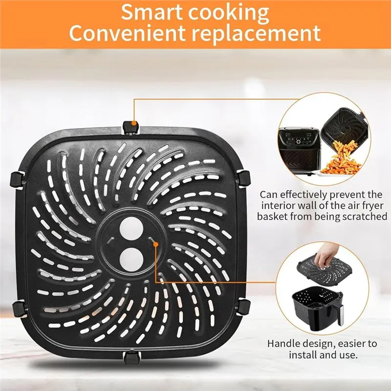 AT28-Air Fryer Grill Pan Air Fryer Accessories Grill Pan Air Fryer Replacement Parts Rack Tray