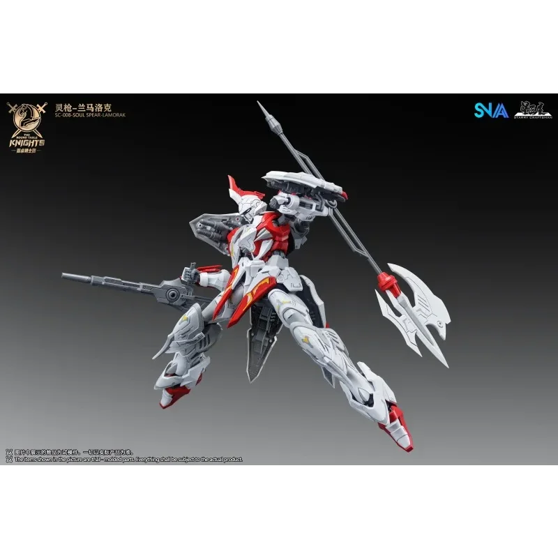 The Round Table Knights SNAA Soul Spear HG 1/144 LAMORAK PERCIVAL Espada Gigante Tristan Kit de Modelo de Robot Figura de Acción Juguete Regalo para Niño