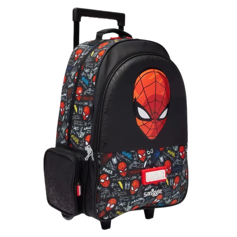 

Набор: рюкзак, пенал, сумка для обедов и канцелярских принадлежностей Beast Kingdom Spider-Man Marvel (мультфильм/аниме), двойная наплечная сумка, рюкзак на колесиках