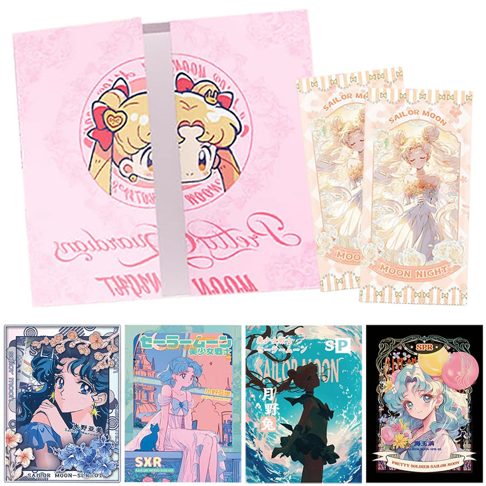 Sailor Moon Collection Cards Magical Girl Transformation Battle Theme Anime Exquisite Book Cards Fans Christmas Surprise Gifts