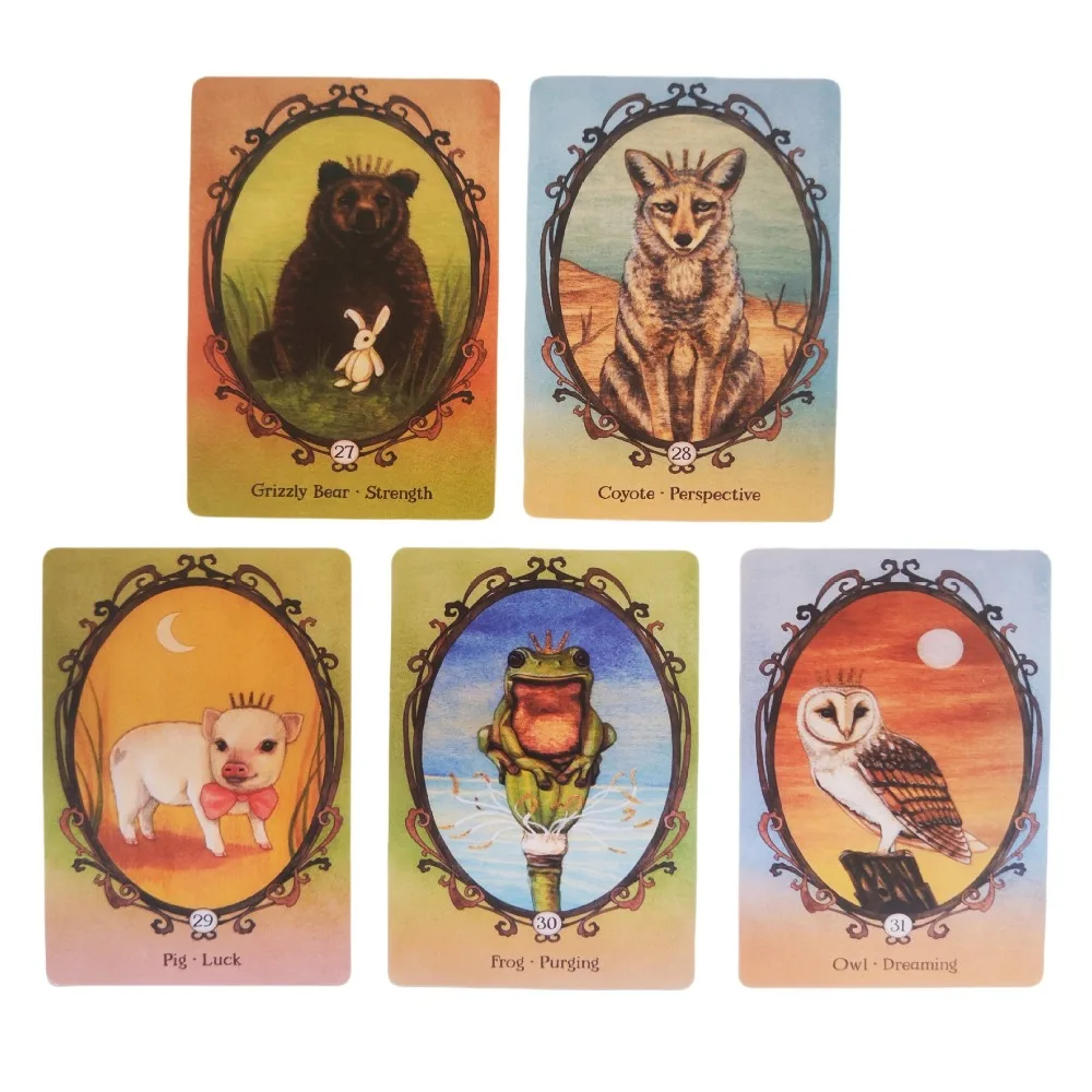 Wing Hoof and Paw Oracle An Animal Companion Oracle 44 Pcs Cards 10.4*7.3cm