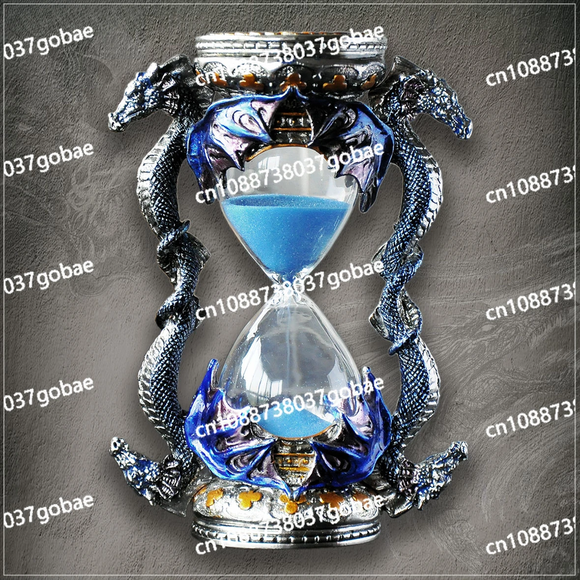 Yemengard Metal Hourglass 15 Minutes Timer Dragon Shape Creative Ornament Home Ornament Birthday Christmas Gift