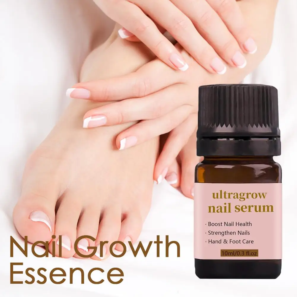 Tratamiento de uñas, fórmula de crecimiento, proteína Normal, cutícula de uñas, líquido, cuidado, reparación, suero superior saludable, fortalecedor, aceite para dedos de los pies, 10ML, T8Q5