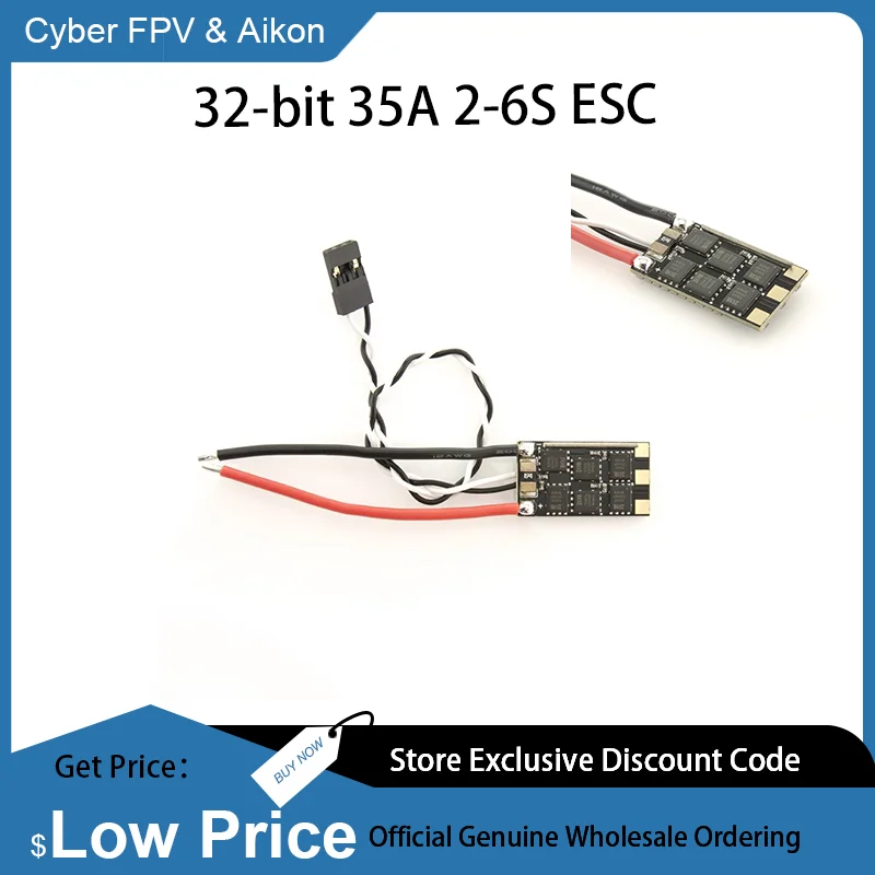 

Aikon 32-bit 35A 2-6S ESC For FPV Parts