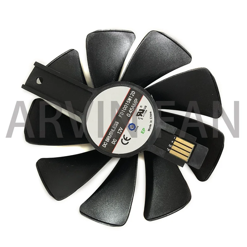 Ventilateur de ponçage pour carte vidéo, pour Sapphire jas580 jas480 jas570 NITRO RX 570/580/480, remplacement CF1015H12D, 95mm, FD10015M12D, 1 pièce