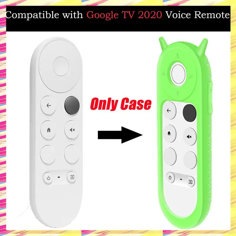 ABJJ Silicone Cover For Google Chromecast 2020 Remote Control Antislip Antifall Remote Control Case D Durable Easy To Use view 3