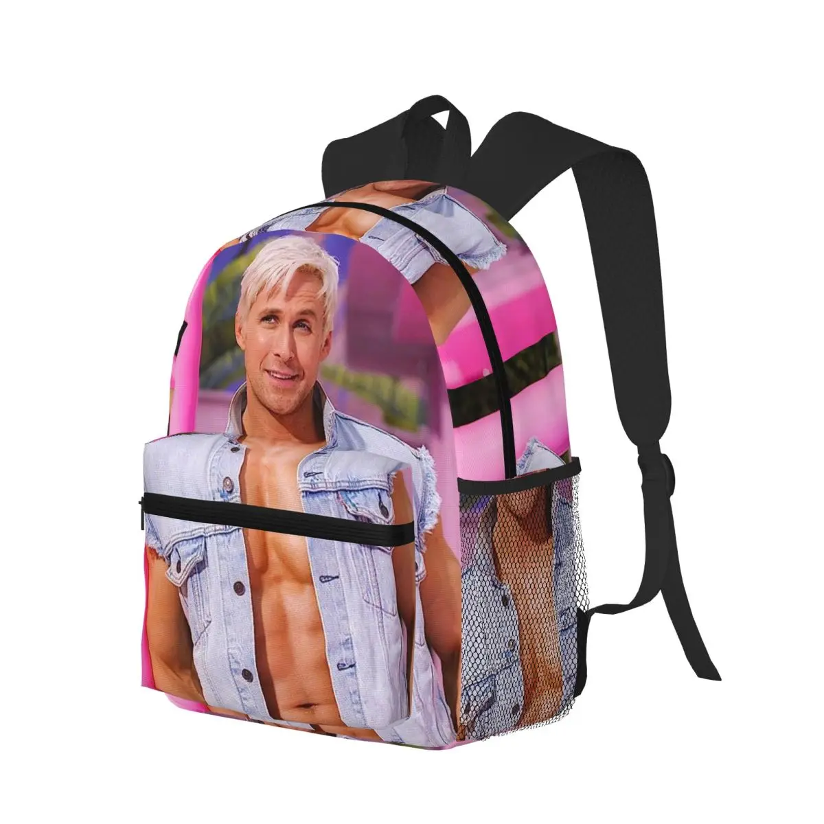 

Funny Ryan Gosling Collage Student Backpack School Bag Hiking Travel Daypack for Boys Girls Bookbag Shoulder Bags