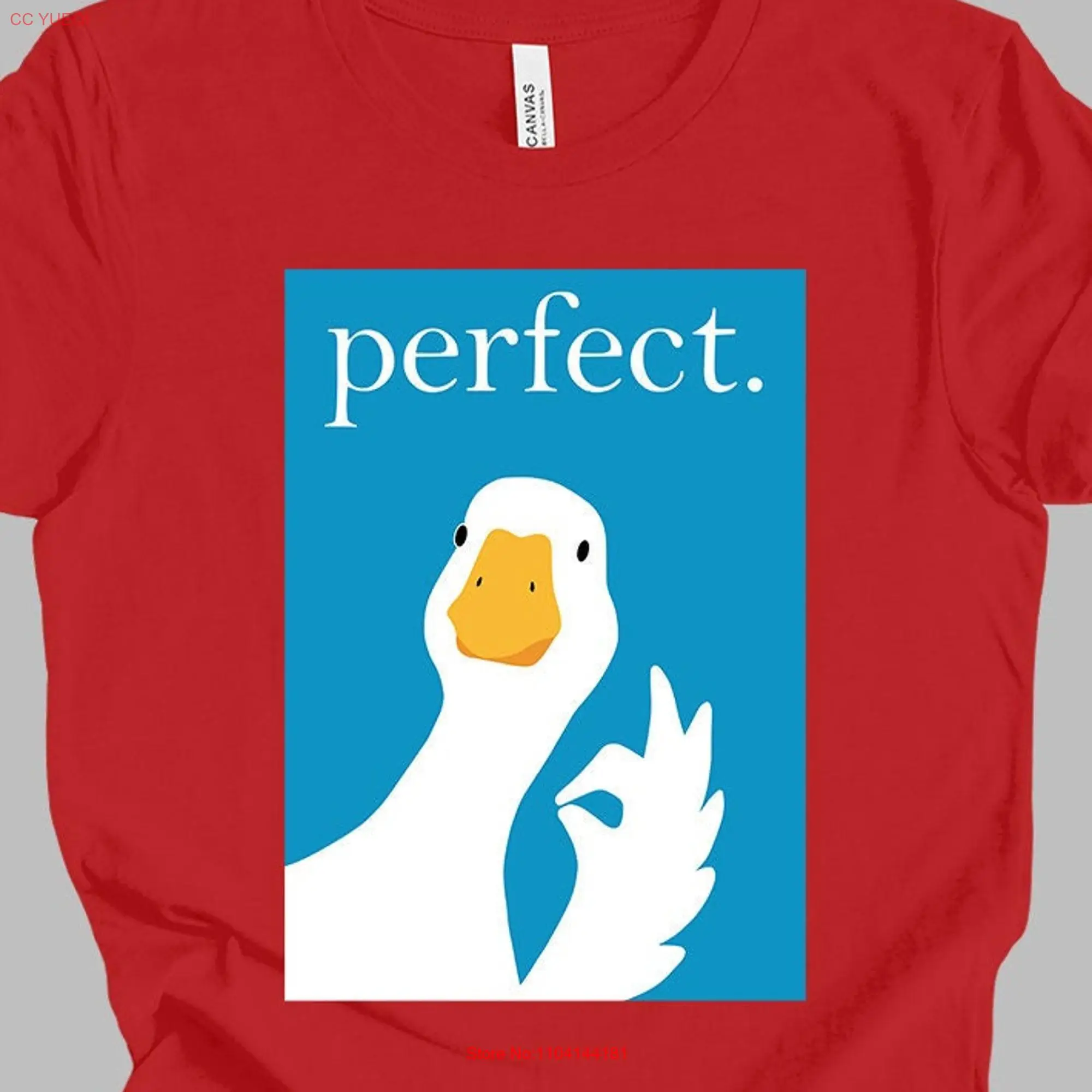 perfect goose t shirt funny gift for him her cute geese tee long or short sleeves