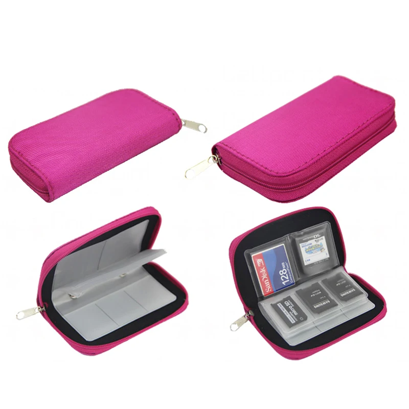 Memory Card Storage Bag Carrying Case Holder Wallet 22 Slot For CF/SD/Micro SD/SDHC/MS/DS Game Accessory Memory Card Collect Bag