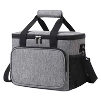 For Camping For Everyday Use 15L Lunchbox Insulated Cooler Bag Thickened Insulated Aluminum Foil Water-resistant Oxford Fabric