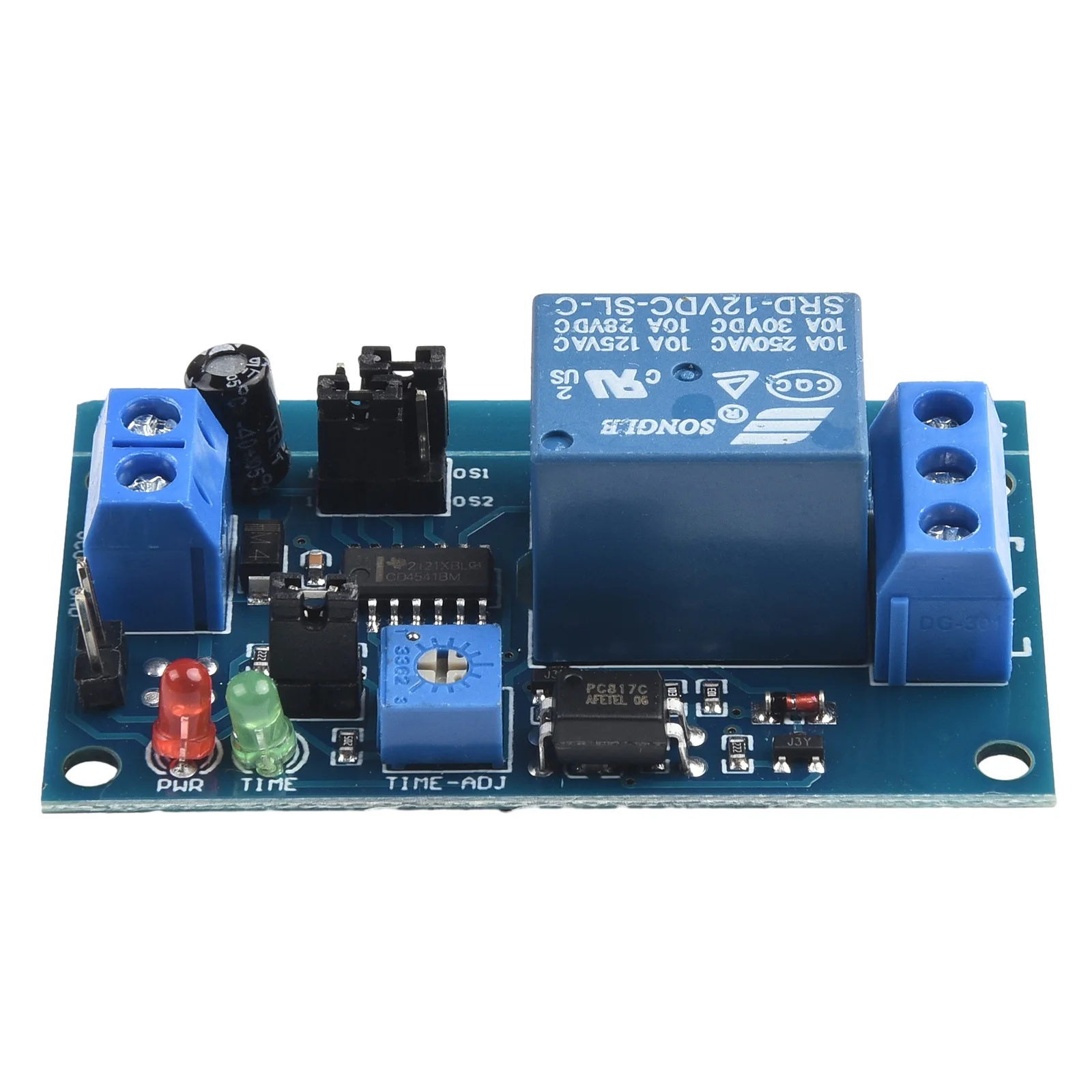 DC 12V Normally Open Delay Relay 0.1s To 1h Adjustable Timer Switch For 250V AC 10A Load Control And Power Protection