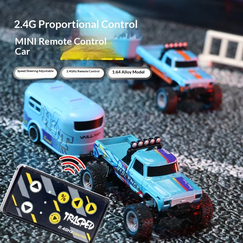 

Внедорожная мини-машинка на радиоуправлении 1:64, из сплава, с крутой подсветкой, амортизаторами, портативная гоночная игрушка, прочная, устойчивая к падениям, с плавным ходом