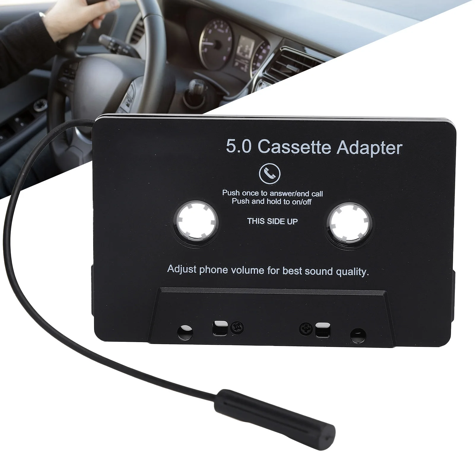 

ZK20 Cassette Adapter Bluetooth Tape Converter MP3 Player Audio Converter for Car