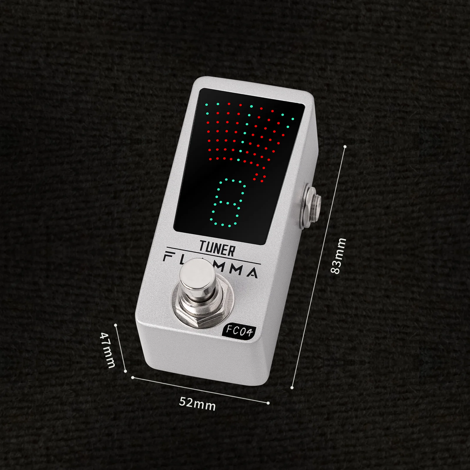 FLAMMA FC04 Guitar Tuner Pedal Chromatic Tuner Pedal Guitar Tuner Pedal Turning Pedal LED Display Ture Bypass for Guitar Bass