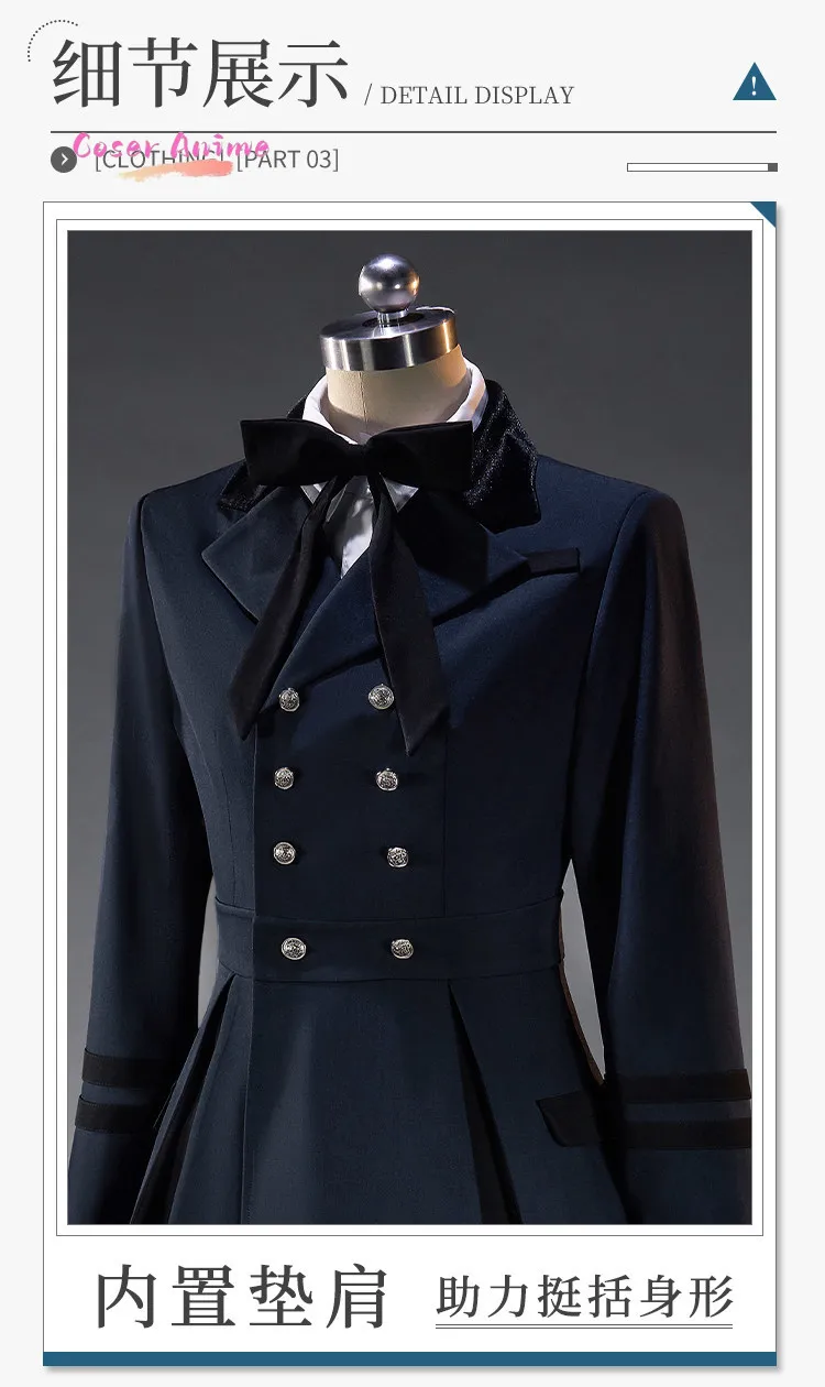 

Game Black Butler Ciel Phantomhive Cosplay Costume Uniform Halloween Carnival Party Christmas Play Role Clothes Clothing