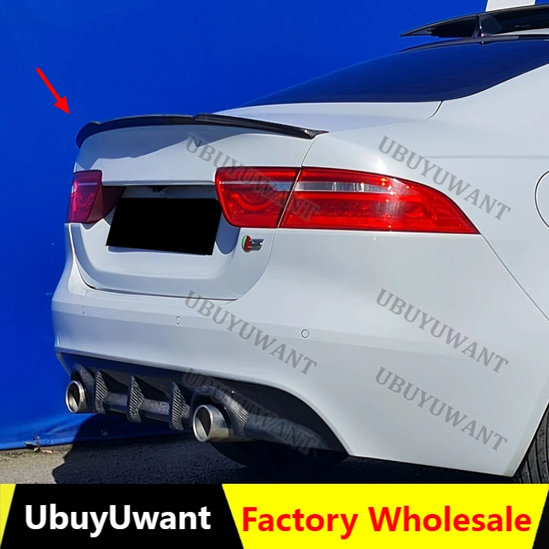 Für Jaguar Spoiler XE 2015 2016 2017 Carbon-Faser Heckklappen-Spoiler