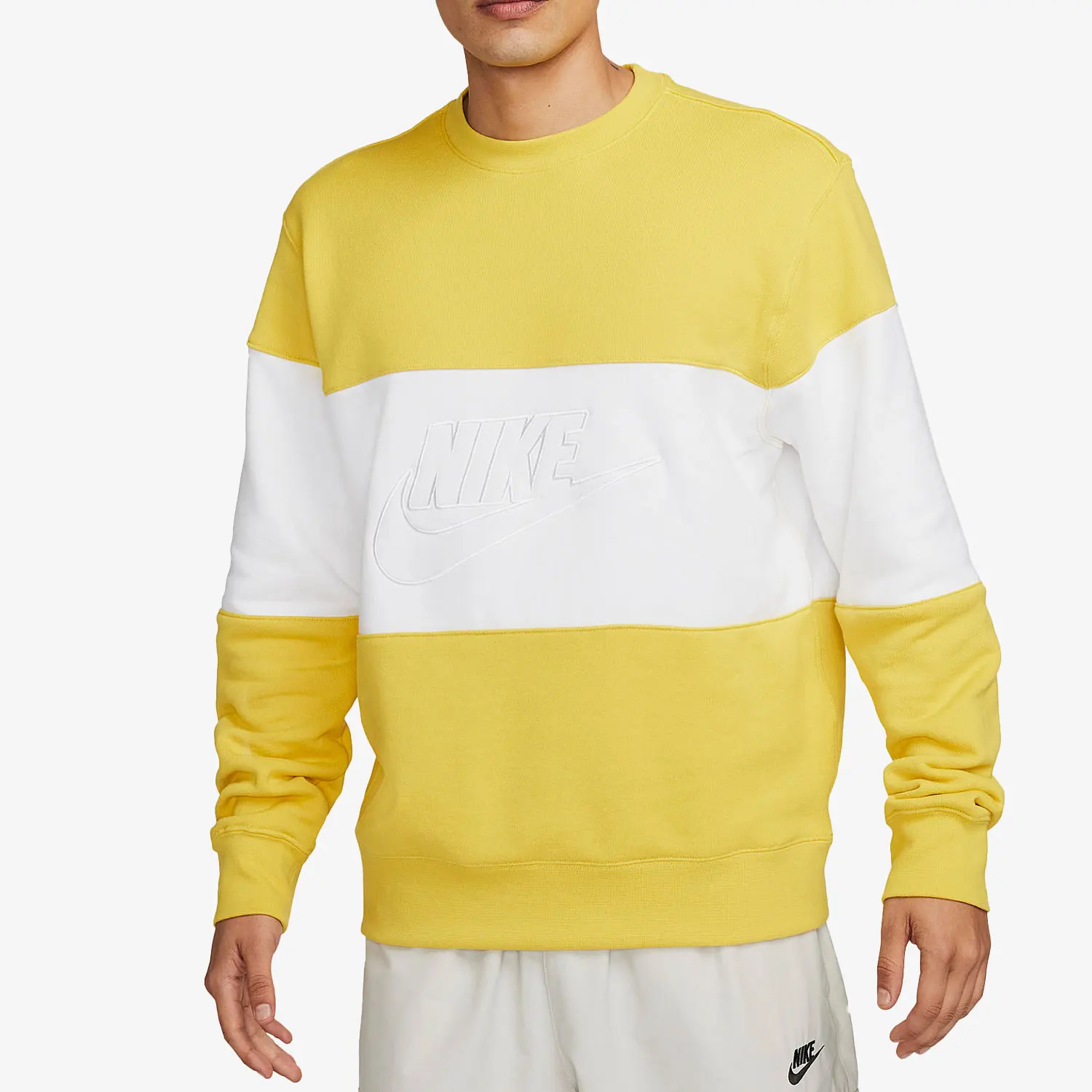 

Оригинальная новая мужская модная повседневная спортивная дышащая толстовка с круглым вырезом Nike FB7849-709