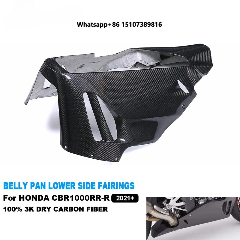 

Carbon Fiber Motorcycle Engine Side Panels Fairing Belly Pan Lower Side Fairings for CBR1000RR-R 2021-2026