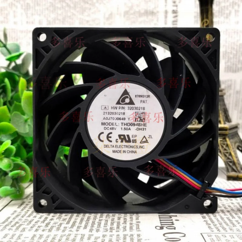 

ZMZM для DELTA THD0948HE 9038 DC 48 В 1,50 А 9 см промышленный вентилятор охлаждения корпуса