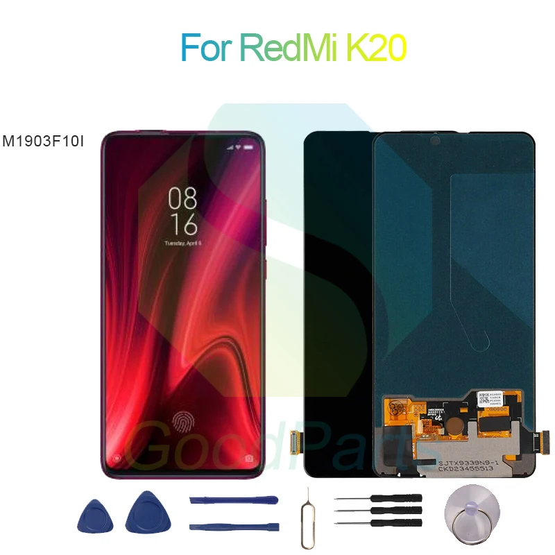 

ЖК-дисплей для RedMi K20, экран 6,39 дюйма M1903F10I для RedMi K20, сенсорный дигитайзер в сборе, замена