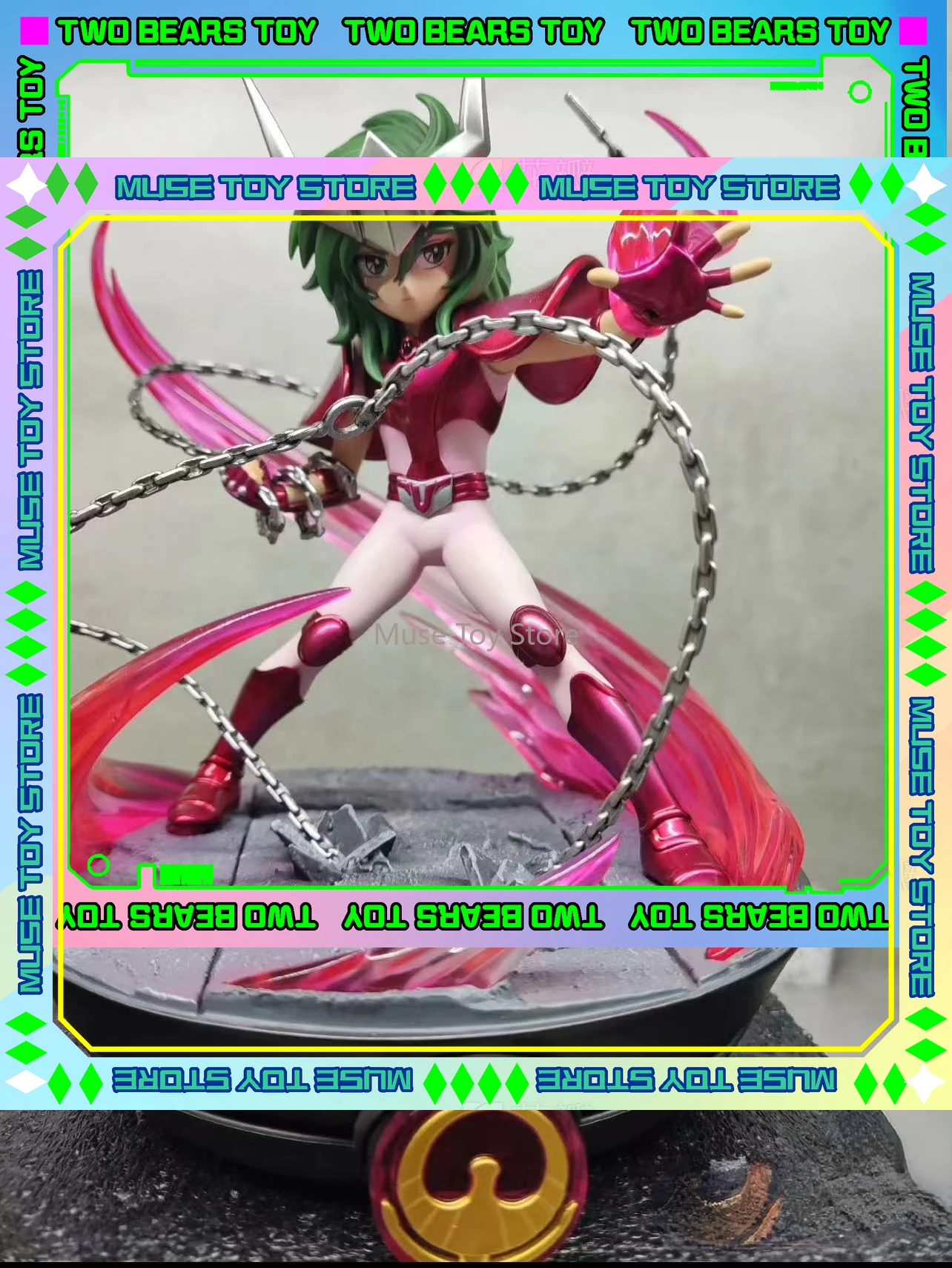 

In Stock IMMORTALS SD Series Andromeda Shun/Phoenix Ikki/Saint Seiya Myth Cloth EX GK Statue Collection Model Toy Ornament Gift